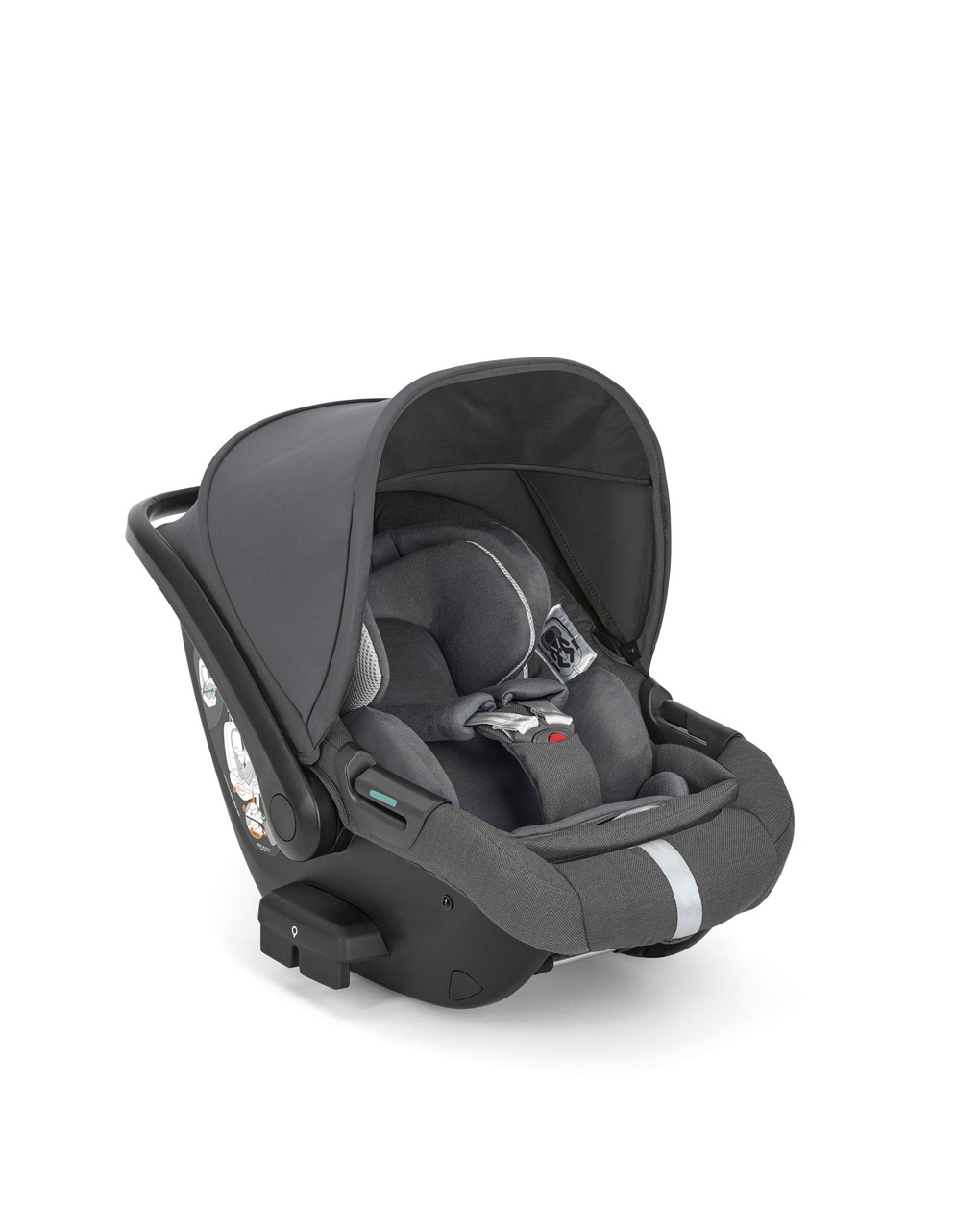 Aptica system quattro darwin infant recline colore velvet grey telaio palladio black – inglesina - Inglesina