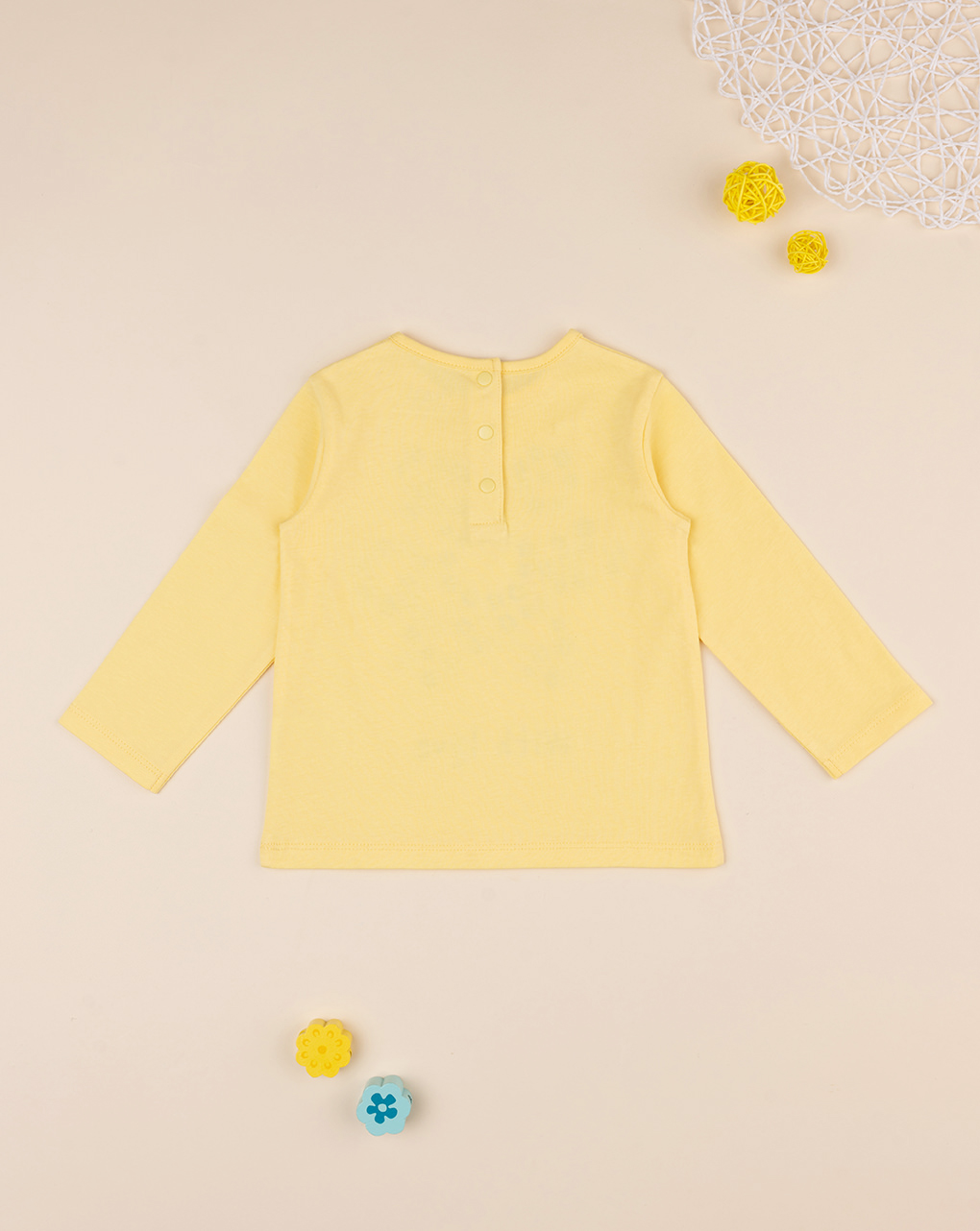 T-shirt bimba gialla con stampa - Prénatal