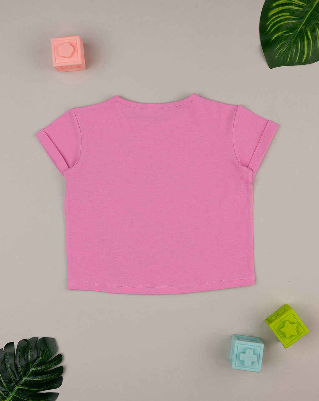 T-shirt mini me bambina rosa "stitch"