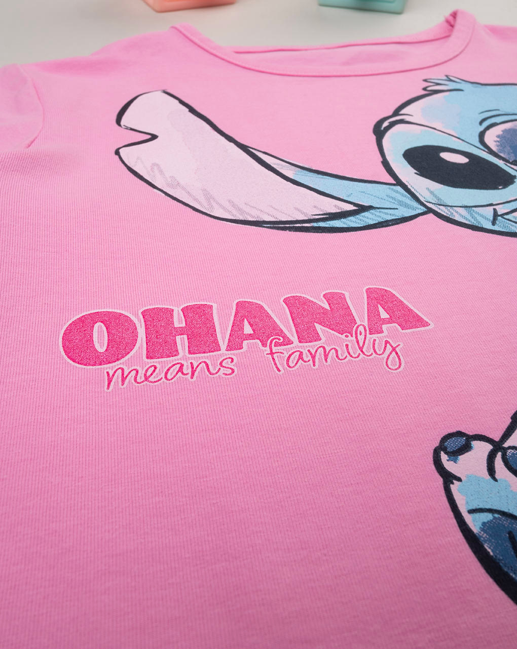 T-shirt mini me bambina rosa "stitch" - Prénatal