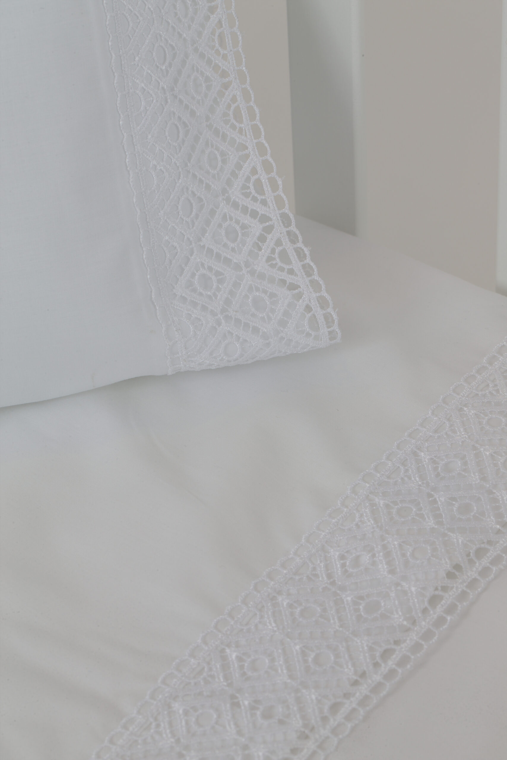 Federa letto bianca passamaneria - Prénatal