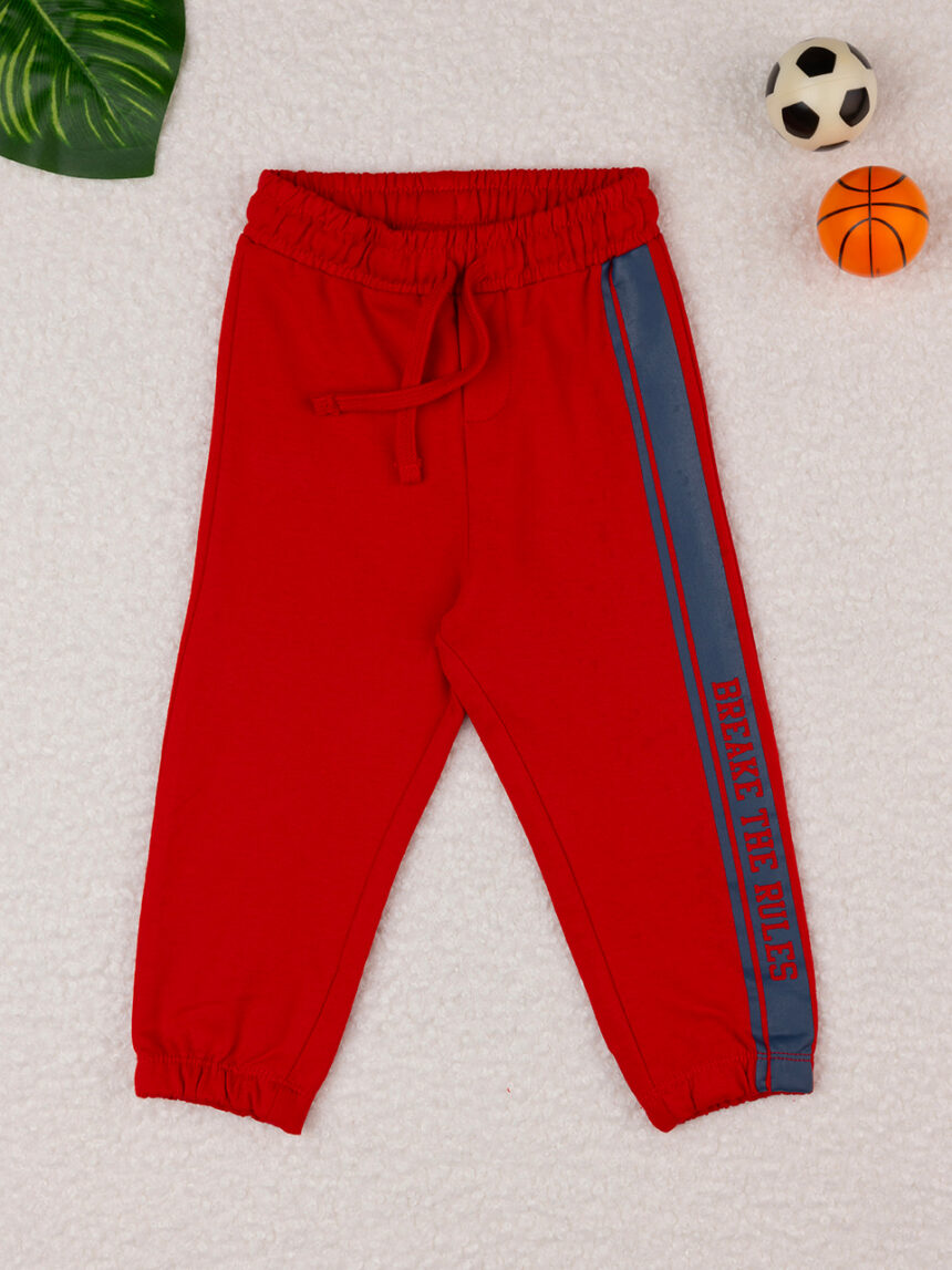 Pantaloni sportivi rossi da bambino - Prénatal
