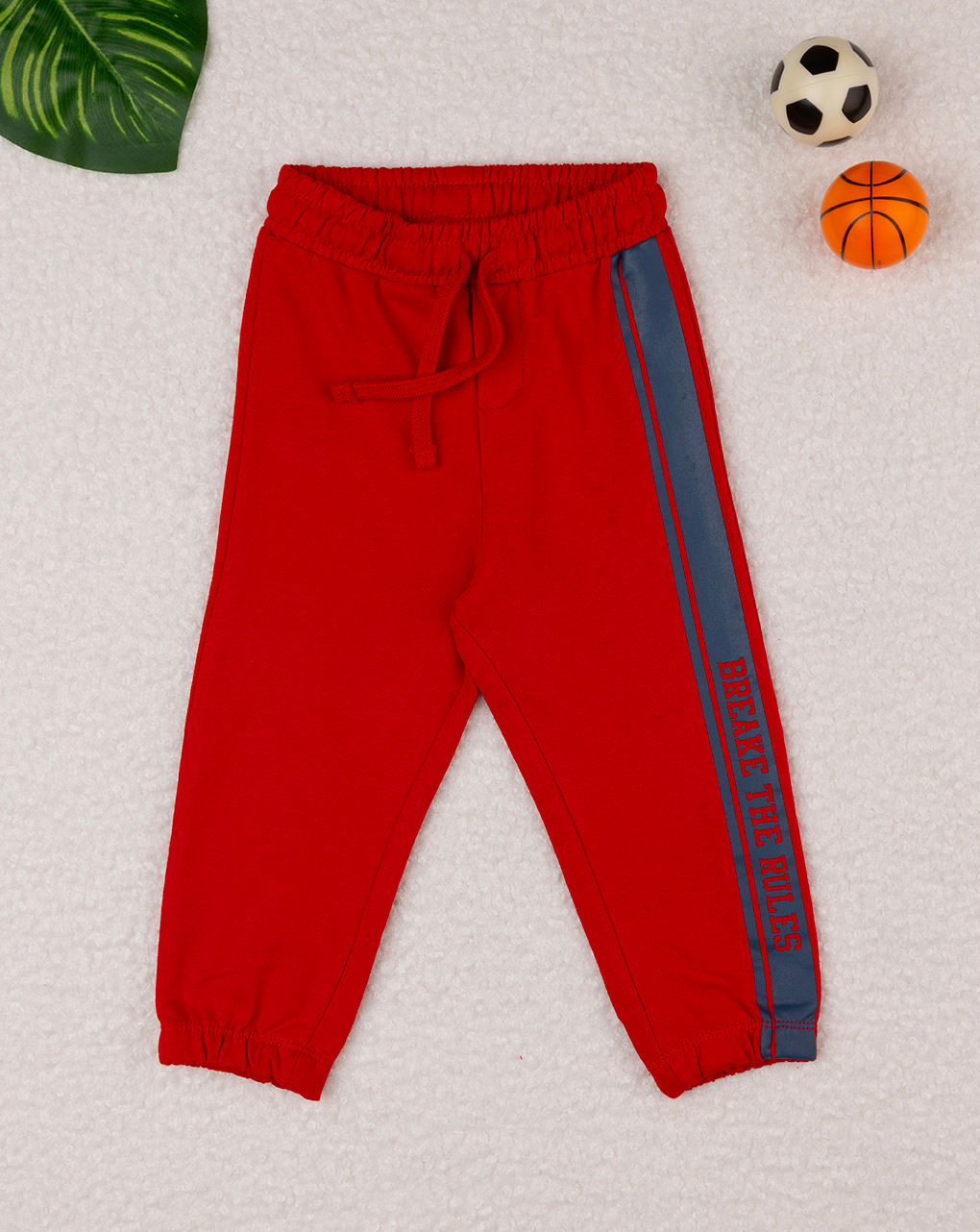 Pantaloni sportivi rossi da bambino