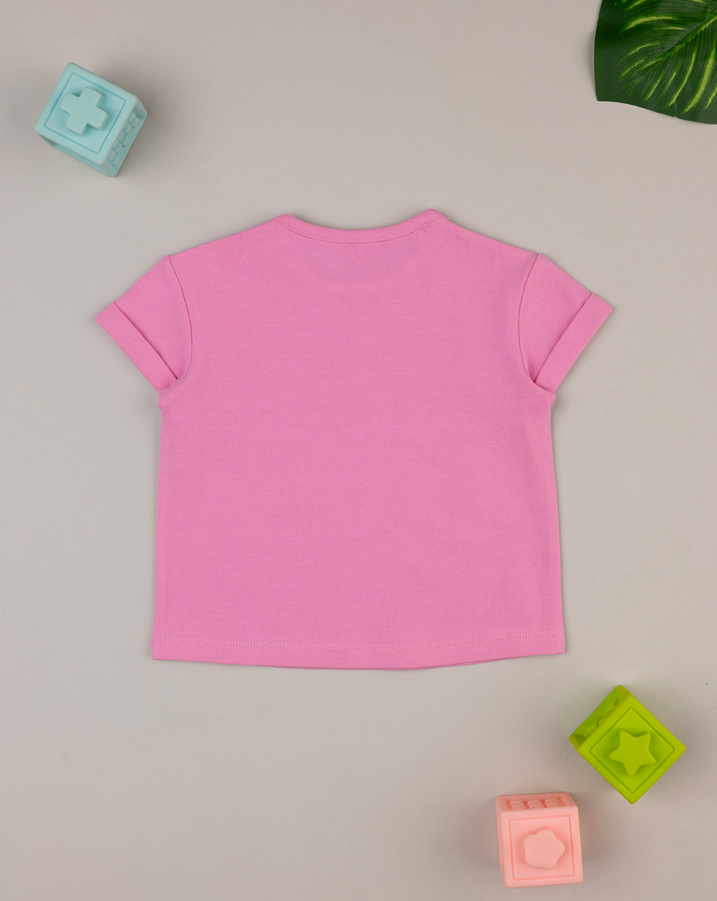 T-shirt mini me bimba baby rosa "stitch"