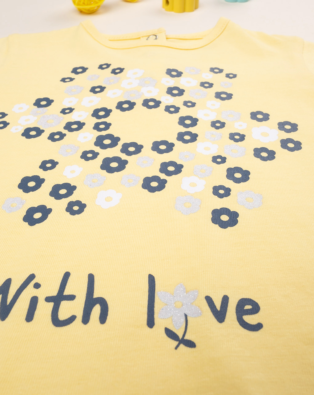 T-shirt bimba gialla con stampa - Prénatal