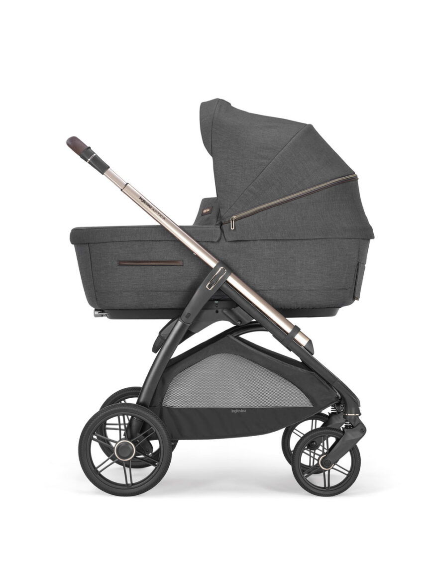 Aptica system quattro darwin infant colore velvet grey telaio palladio black - inglesina - Inglesina