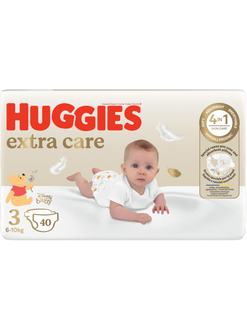 Huggies - Pannolini Extra Care Bebè Grande taglia 1 – Iperbimbo