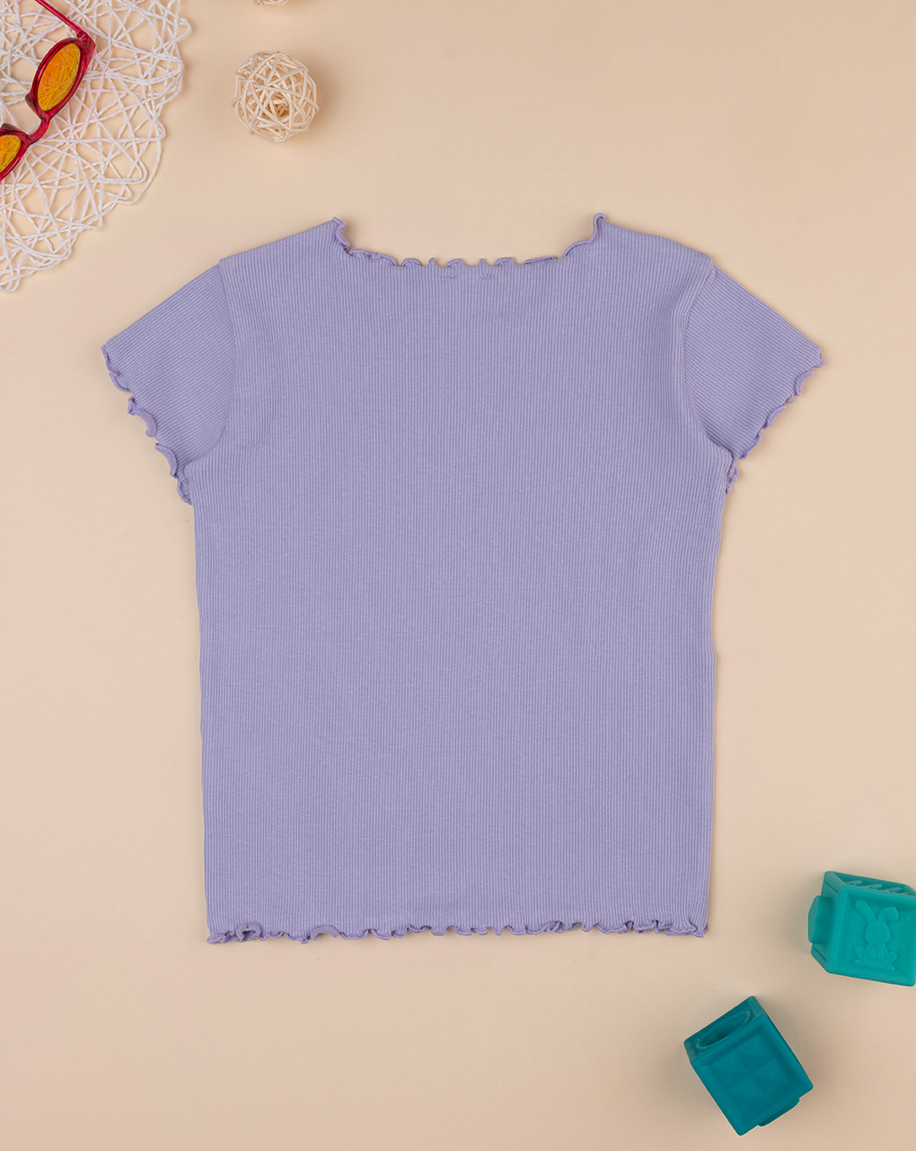 T-shirt lilla maniche corte bambina - Prénatal