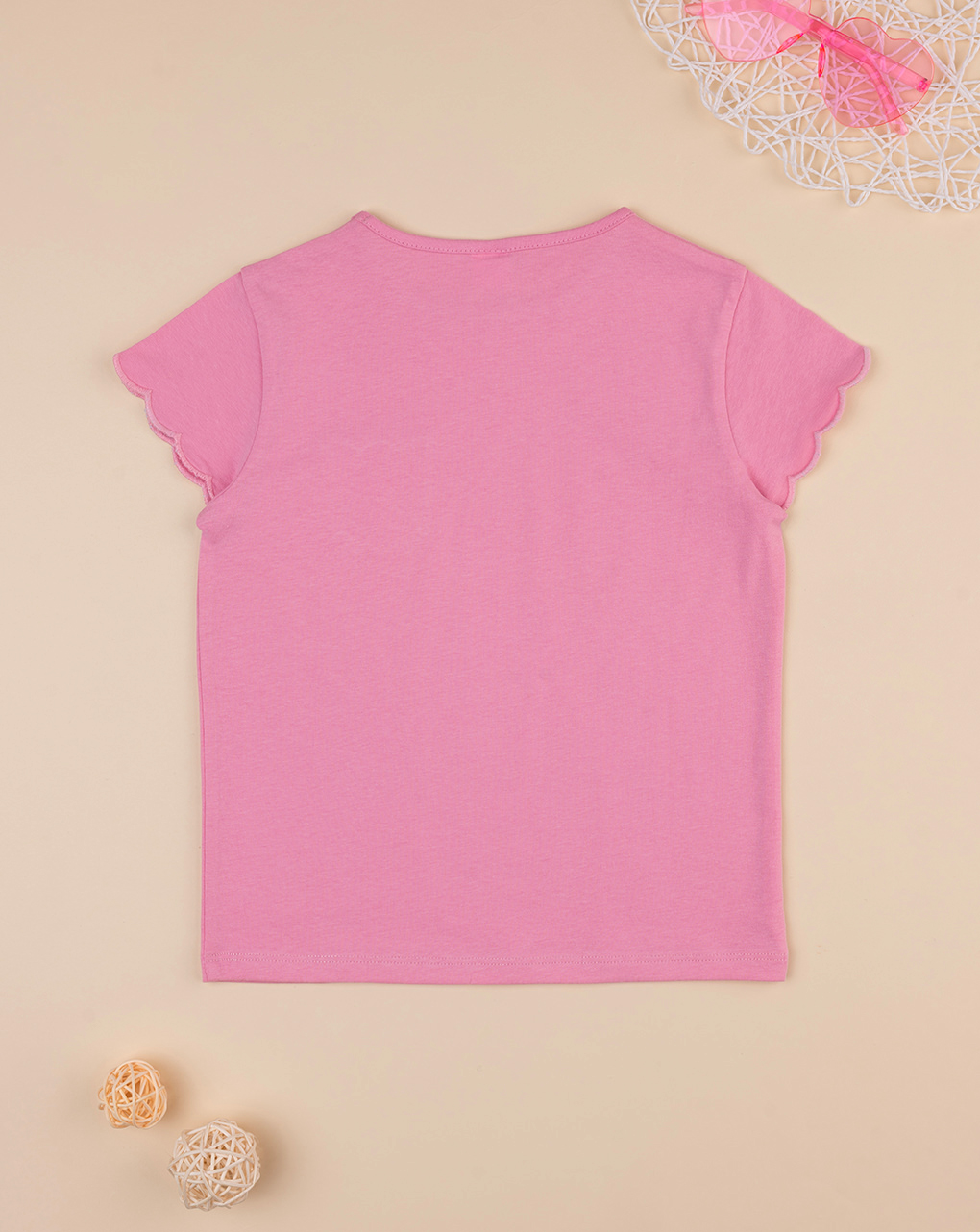 T-shirt mezza manica rosa bambina - Prénatal