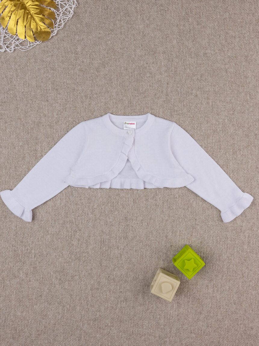 Cardigan bimba tricot bianco - Prénatal