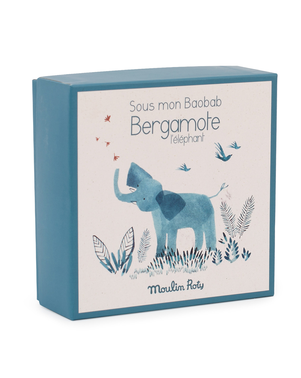 Doudou porta ciuccio elefante con scatola - sous mon baobab - SOUS MON BAOBAB