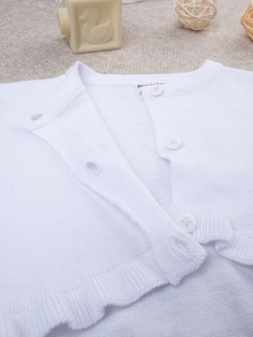 Cardigan bianco in tricot bambina - Prénatal
