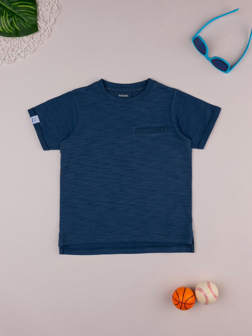 T-shirt blu maniche corte bambino - Prénatal
