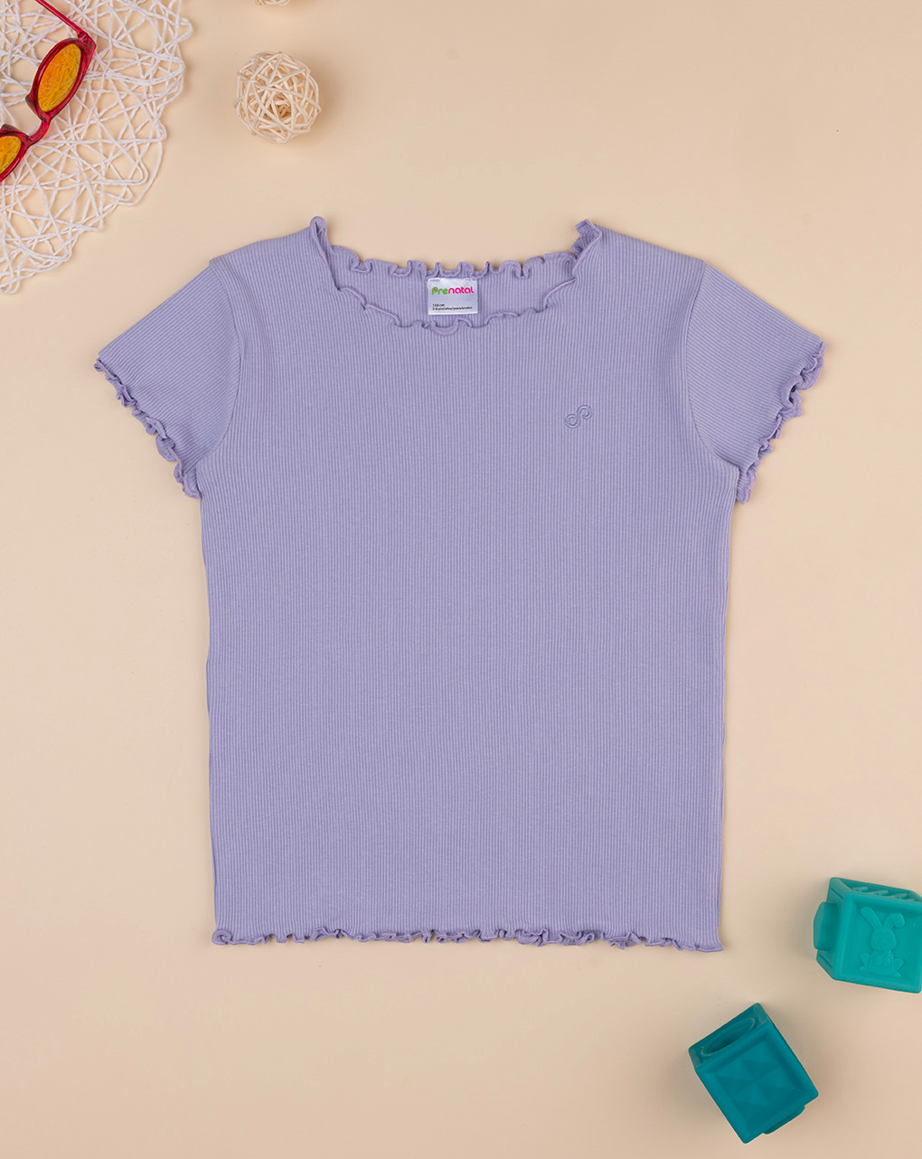 T-shirt lilla maniche corte bambina - Prénatal