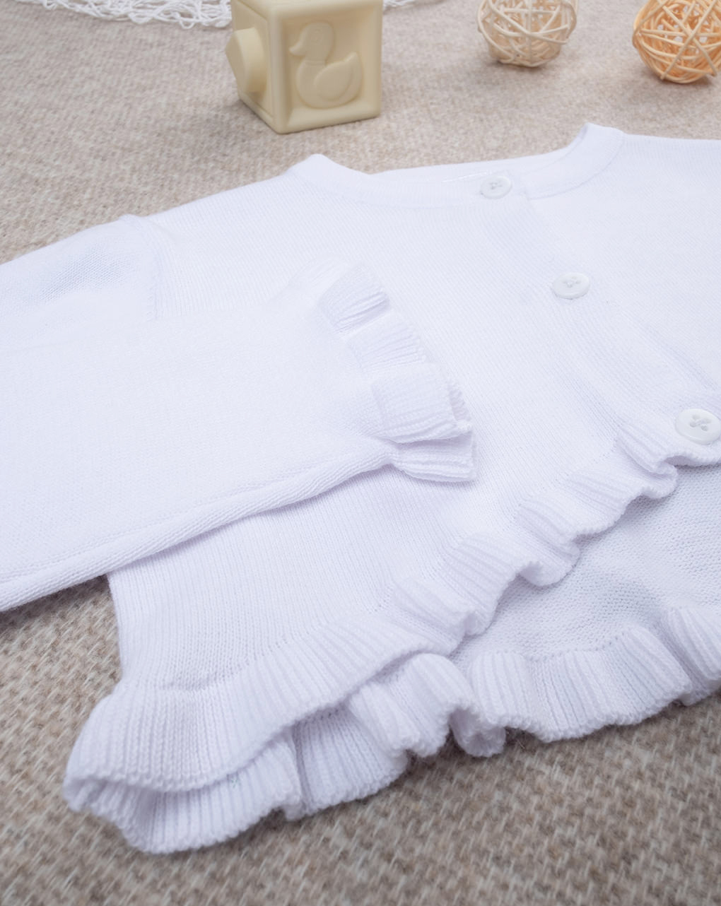 Cardigan bianco in tricot bambina - Prénatal