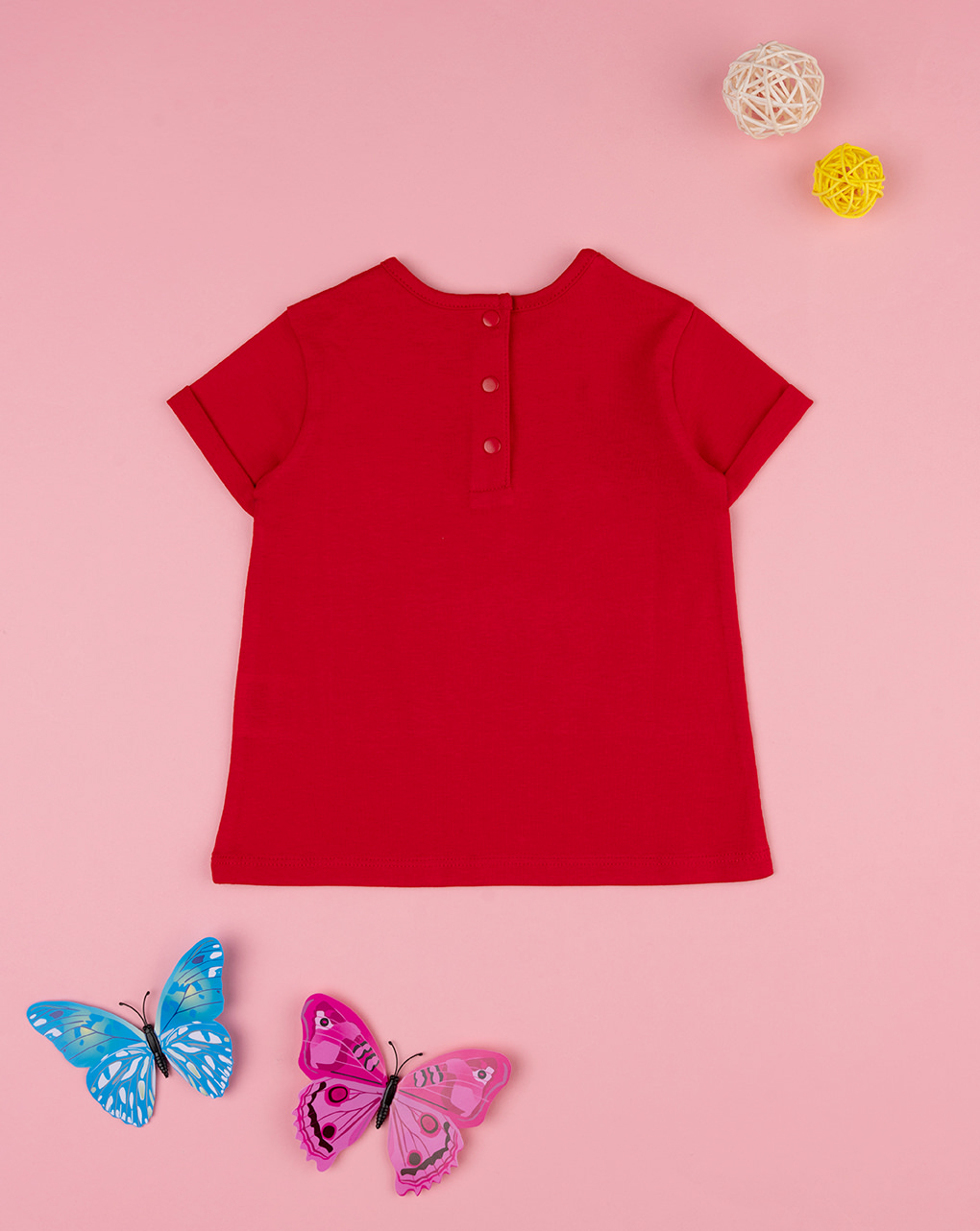 T-shirt bimba rossa stampata - Prénatal