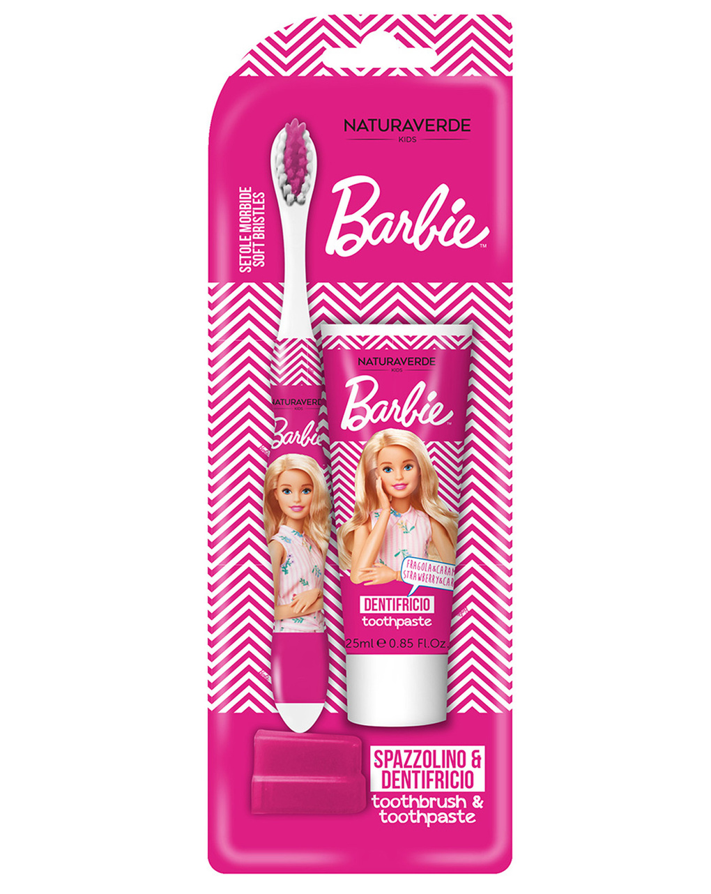 Kit oral care barbie (dentifricio 25ml + spazzolino) - naturaverde - NaturaVerde
