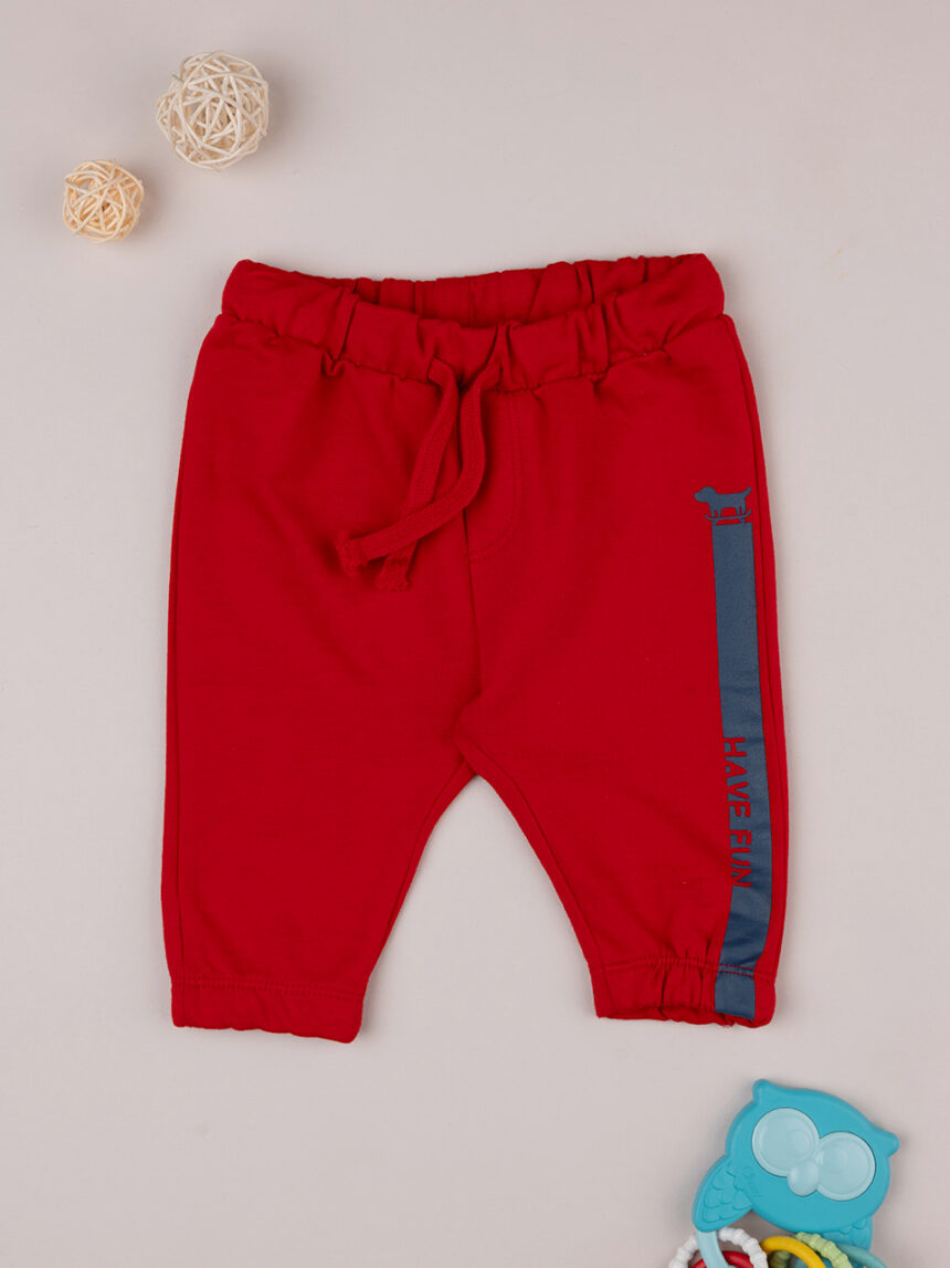 Pantaloni sportivi rossi bimbo - Prénatal