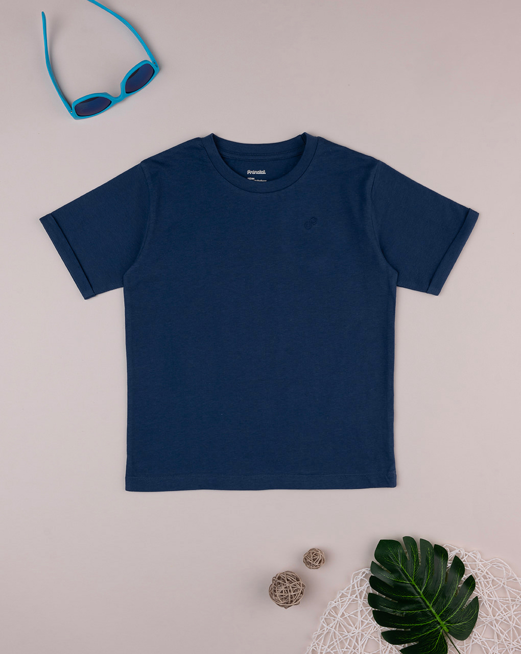 T-shirt blu maniche corte bambino