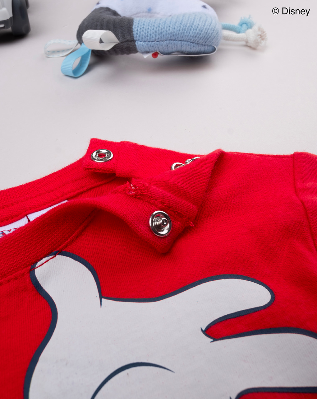 T-shirt bimbo rossa mickey mouse