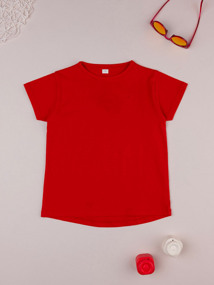 T-shirt rossa basica bambina - Prénatal