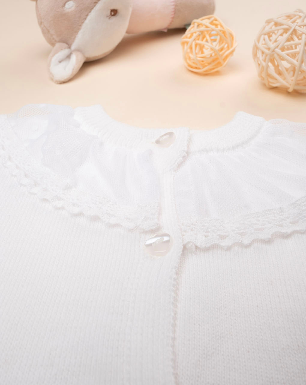 Cardigan tricot bimba bianco - Prénatal