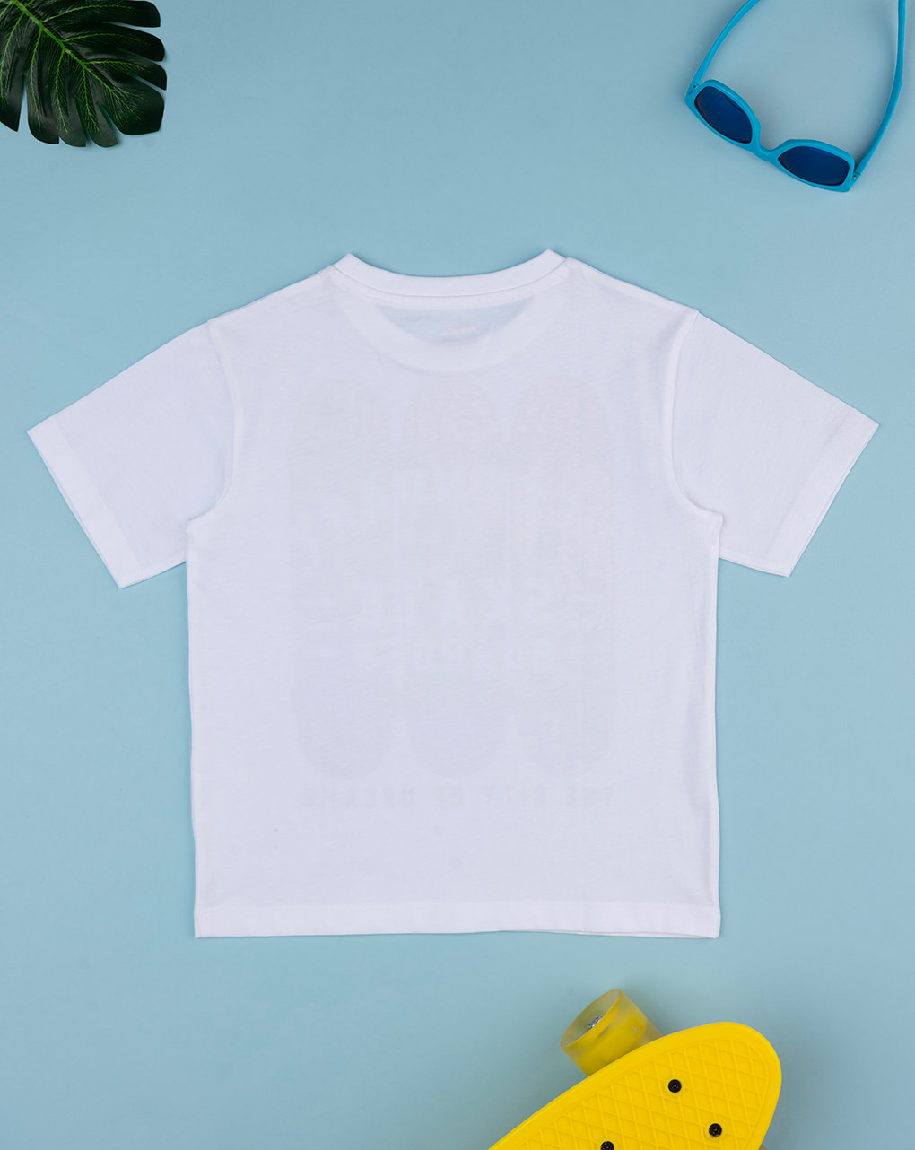 T-shirt bianca maniche corte bambino con stampa - Prénatal