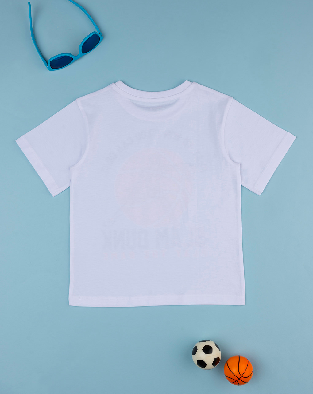 T-shirt bianca bambino basketball - Prénatal