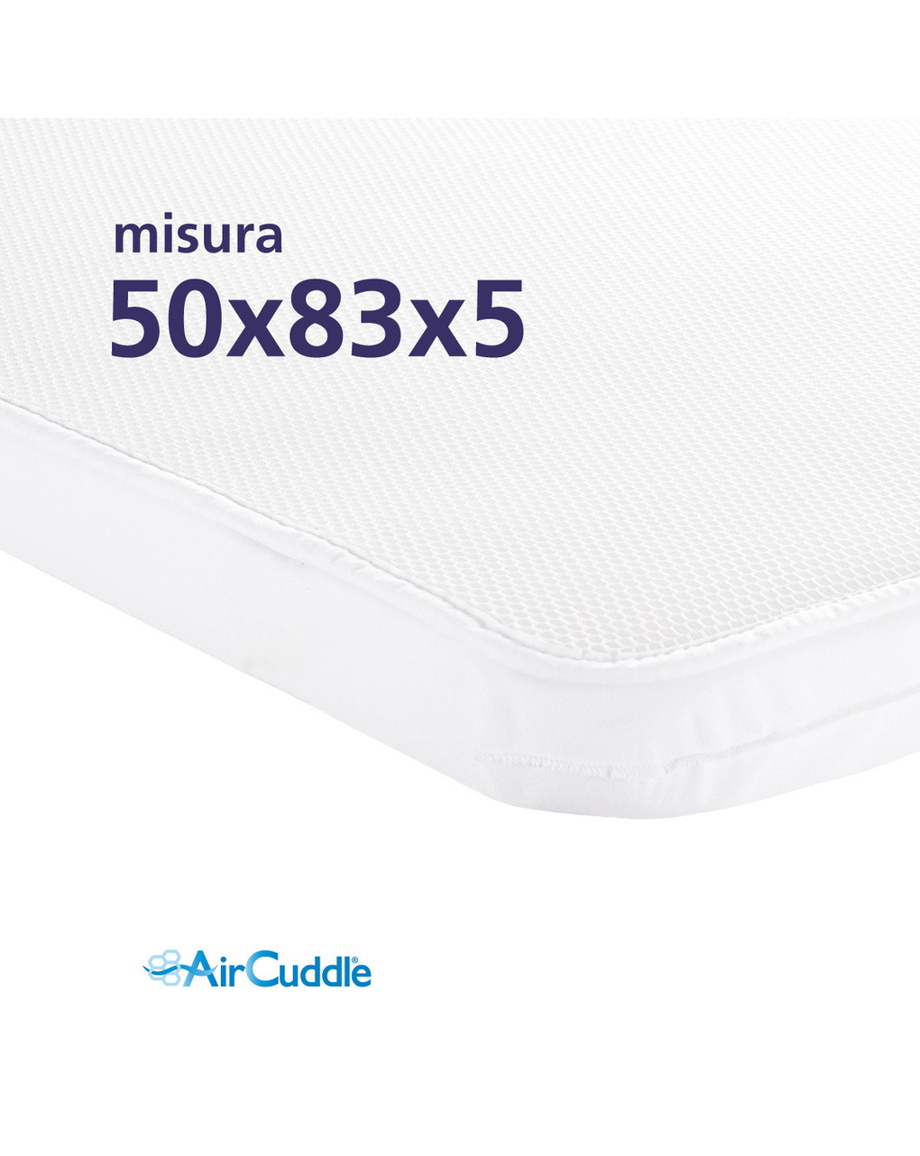 Maxi materasso ergonomico + coprimaterasso 3 strati per next2me 50x83x5 cm - aircuddle - AirCuddle
