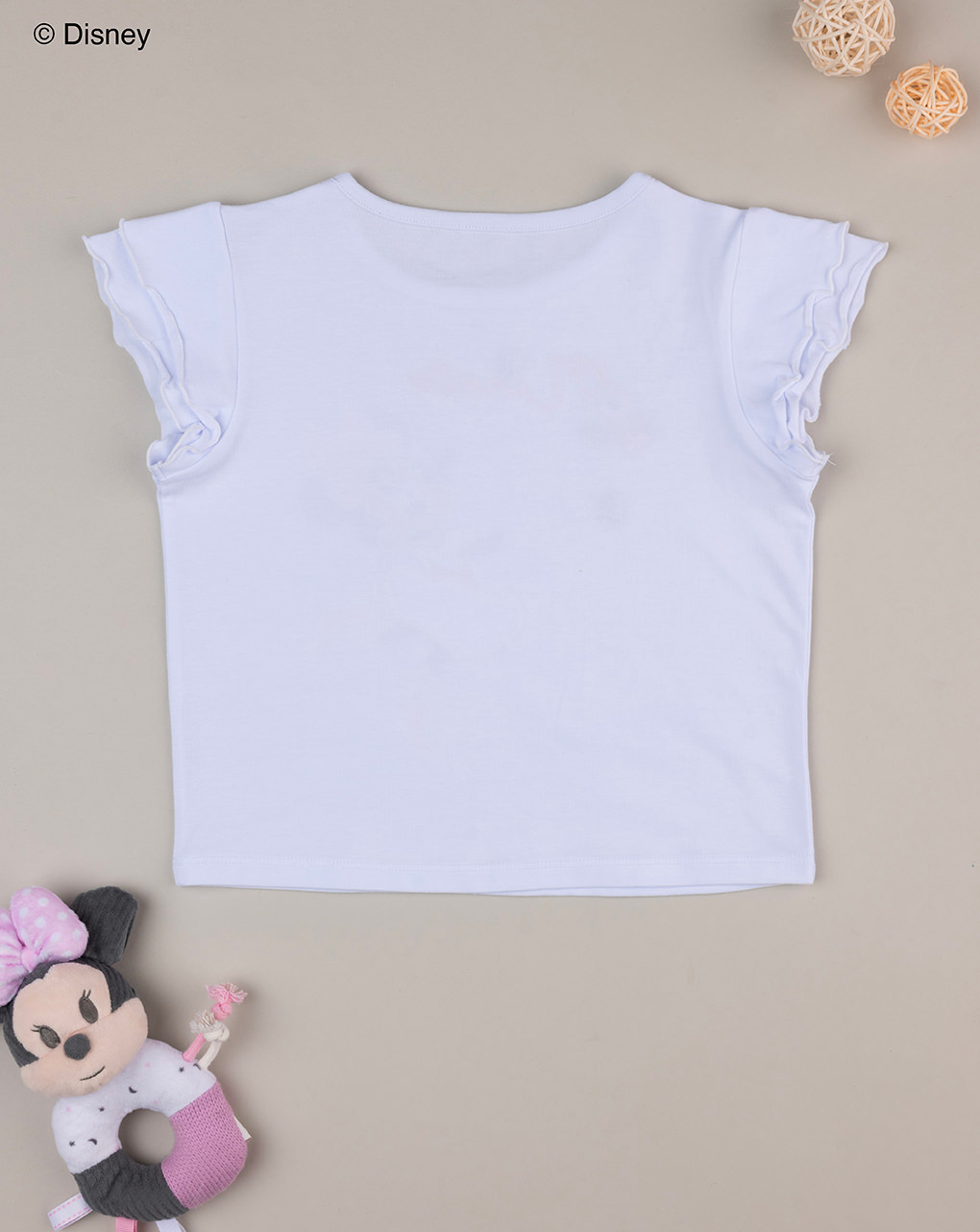 T-shirt bianca bambina disney minnie