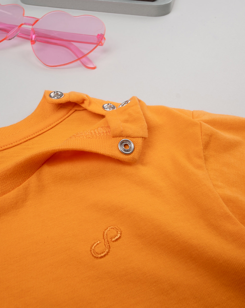 T-shirt mezza manica arancione maniche corte - Prénatal