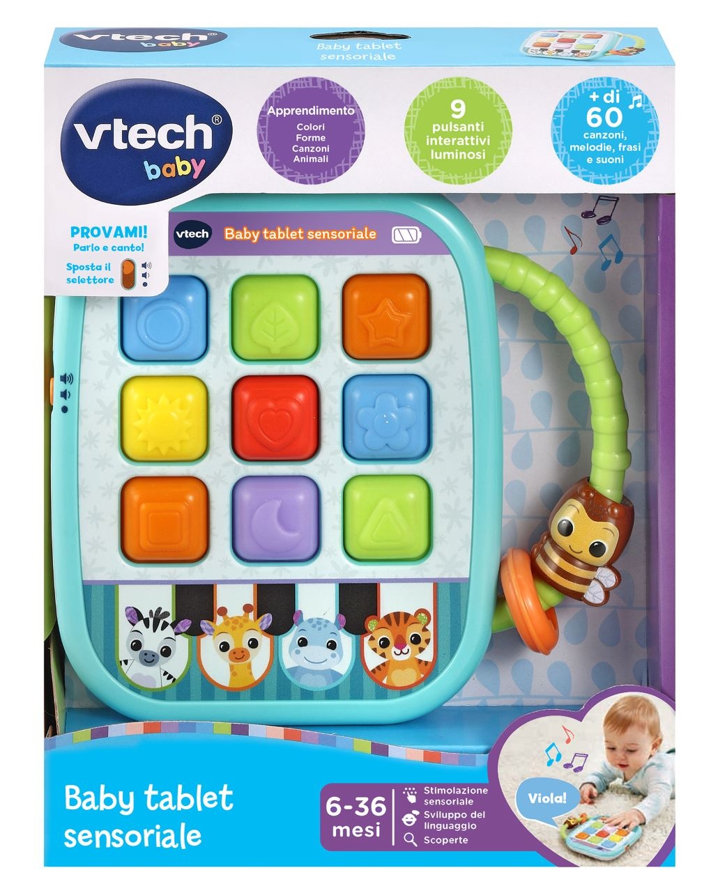 Baby tablet sensoriale 6/36 mesi - vtech - VTECH