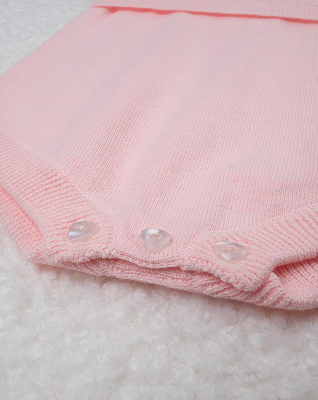 Pagliaccetto tricot rosa neaonata - Prénatal