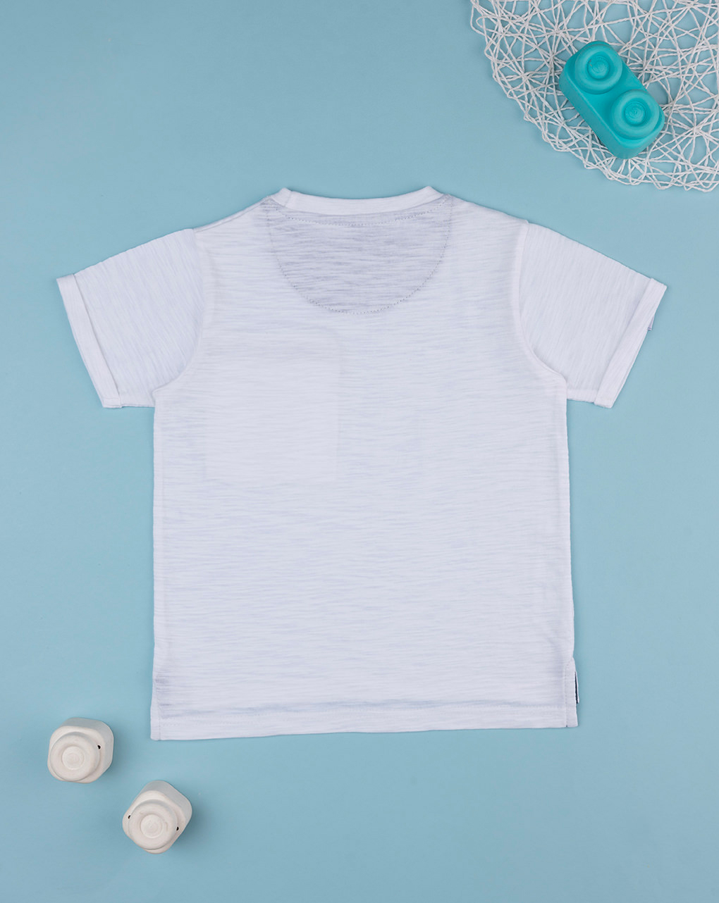 T-shirt bambino bianca con taschino - Prénatal