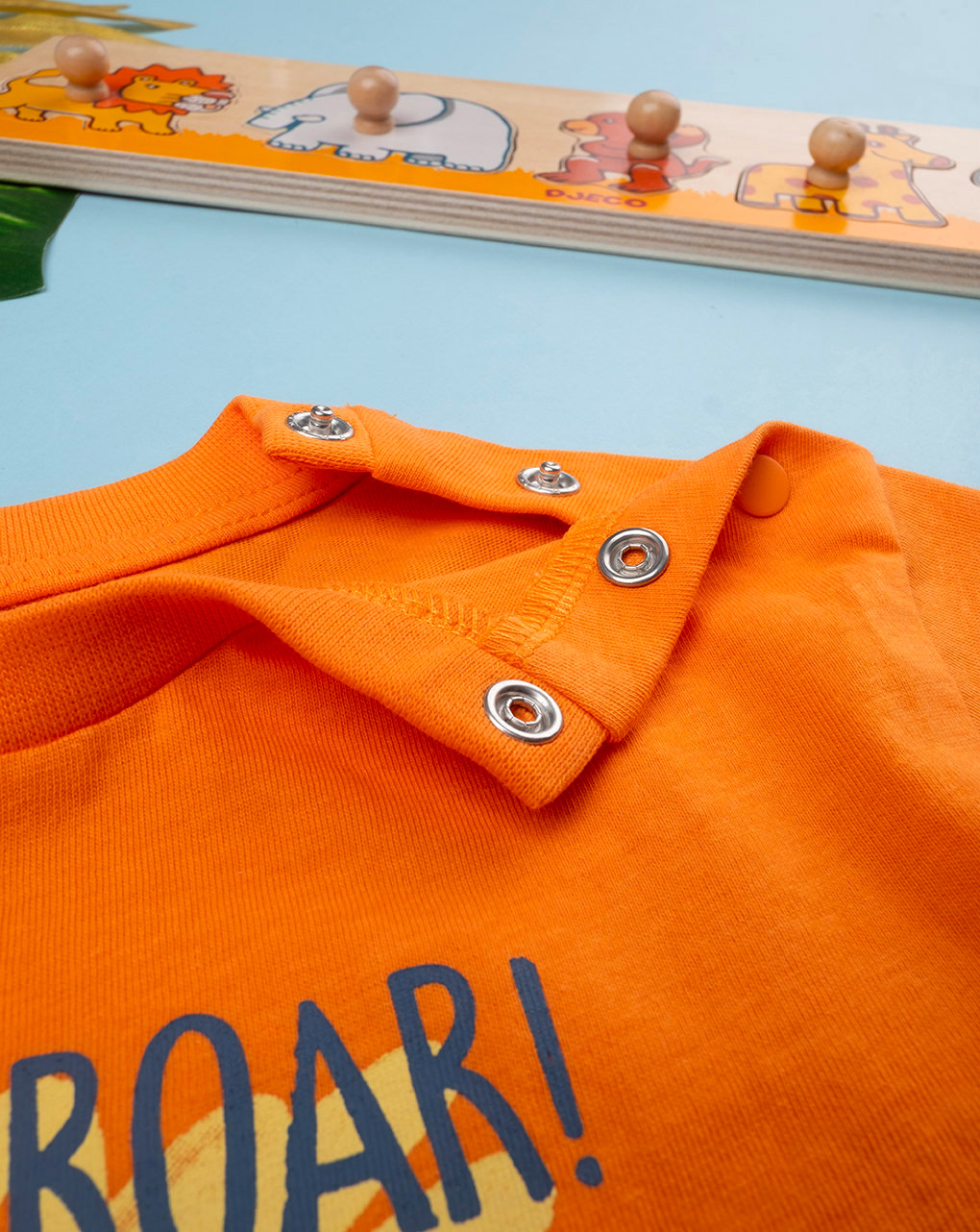 T-shirt bimbo arancione stampata - Prénatal
