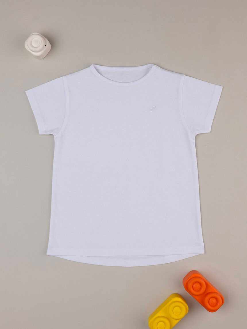 T-shirt bianca basica bambina - Prénatal