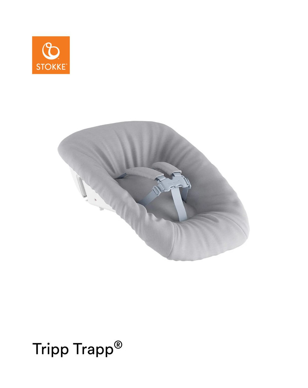 Tripp trapp® newborn set con gancio appendigiochi  - grey - Stokke