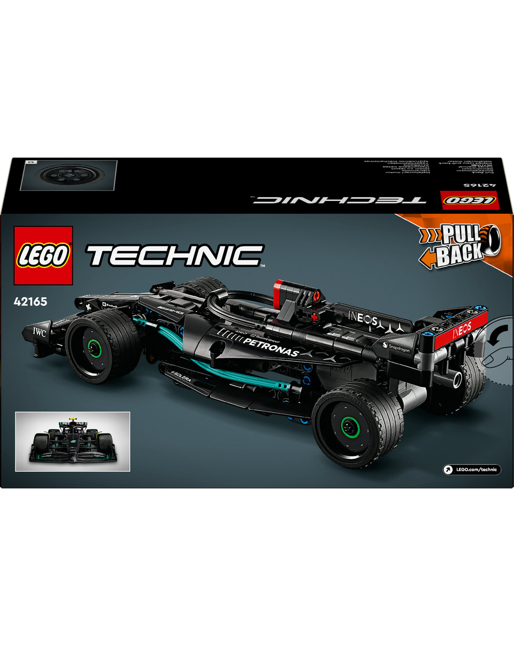 Mercedes-amg f1 w14 e performance pull-back - 12165 - lego technic