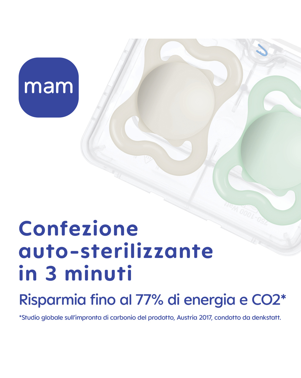 Succhietti air 2-6m silicone bio-circolare conf. doppia rosa/viola - mam