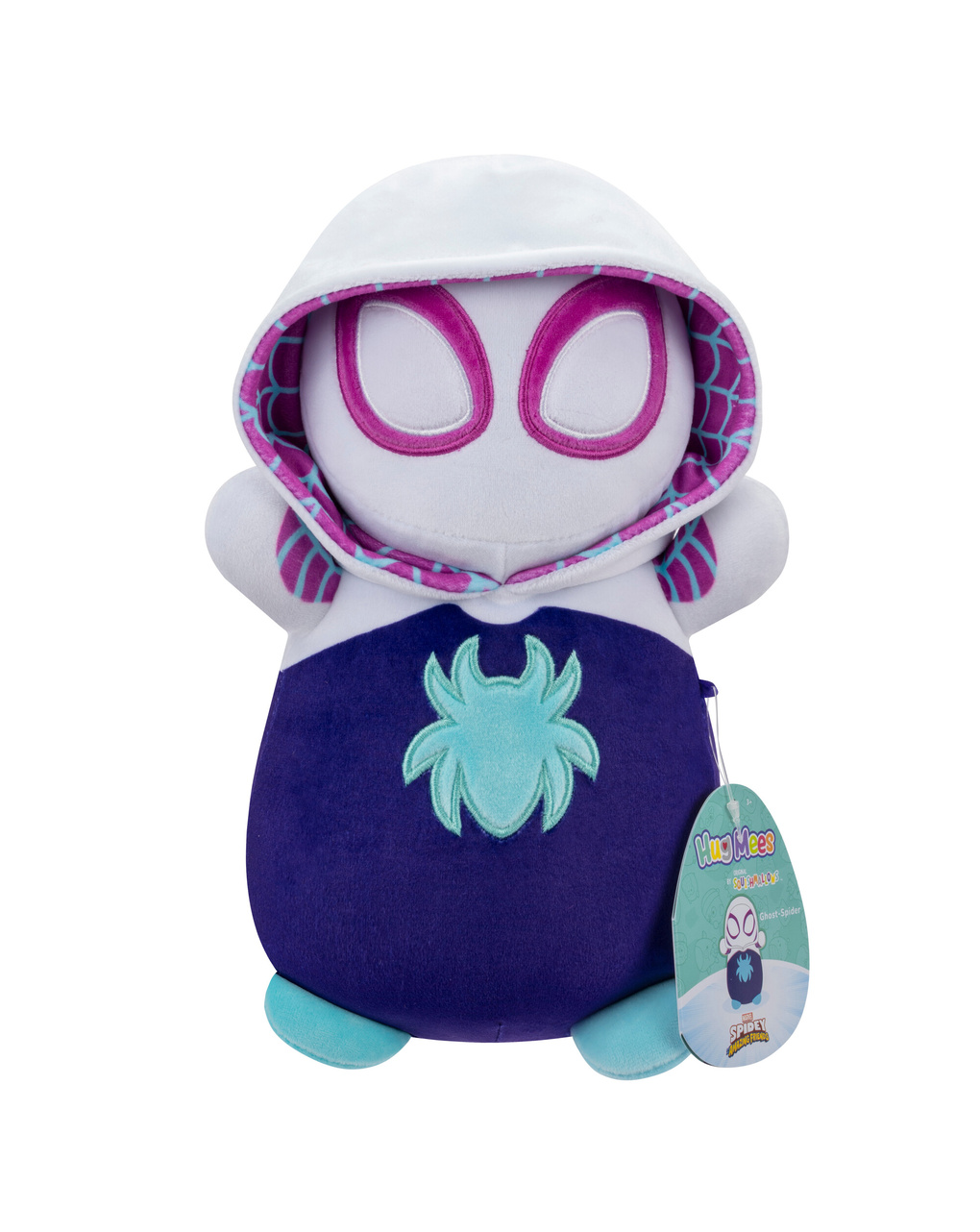 Peluche ghost spidey cm 25 - squishmallows hugmees