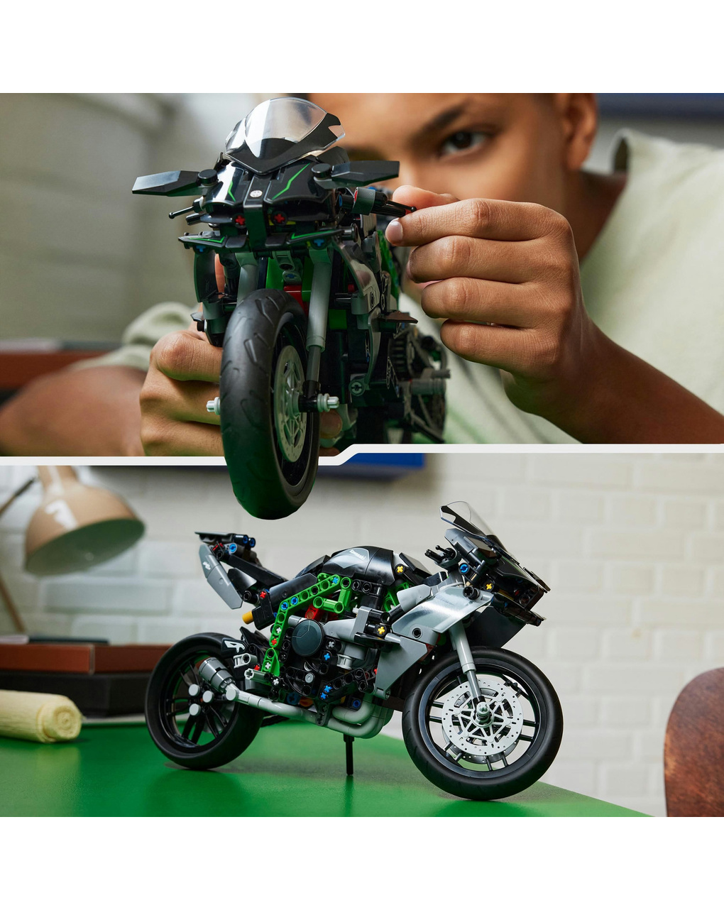 Motocicletta kawasaki ninja h2r - 42170 - lego technic - LEGO