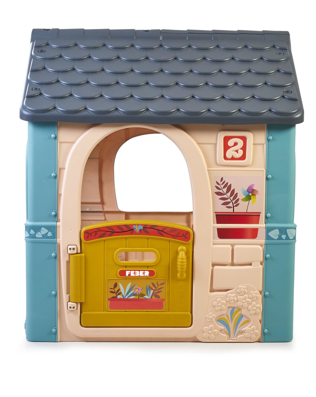 Casetta per bambini con porta apribile - colori pastello 2+ - feber - Feber