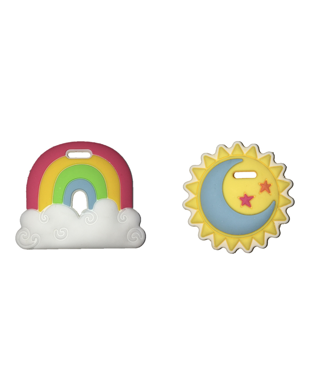 Set giocattoli dentizione - mini arcobaleno + mini sole +3m  - silly chews