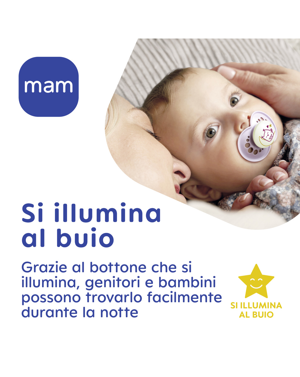 Succhietti air night 6+ silicone bio-circolare conf. doppia rosa/viola - mam - Mam