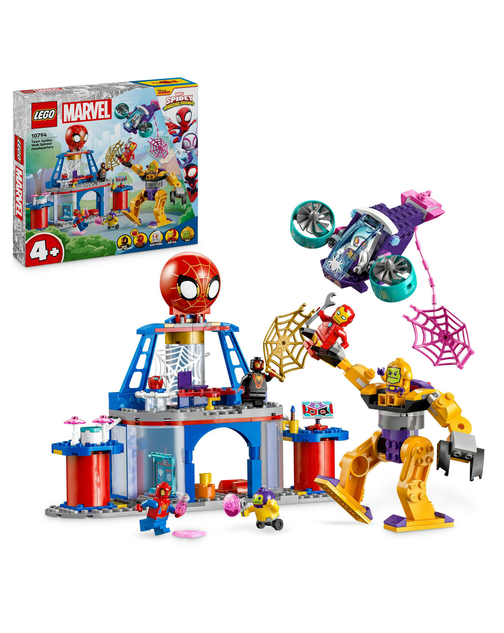 Lego spidey e i suoi fantastici amici quartier generale di team spidey - 10794 - lego