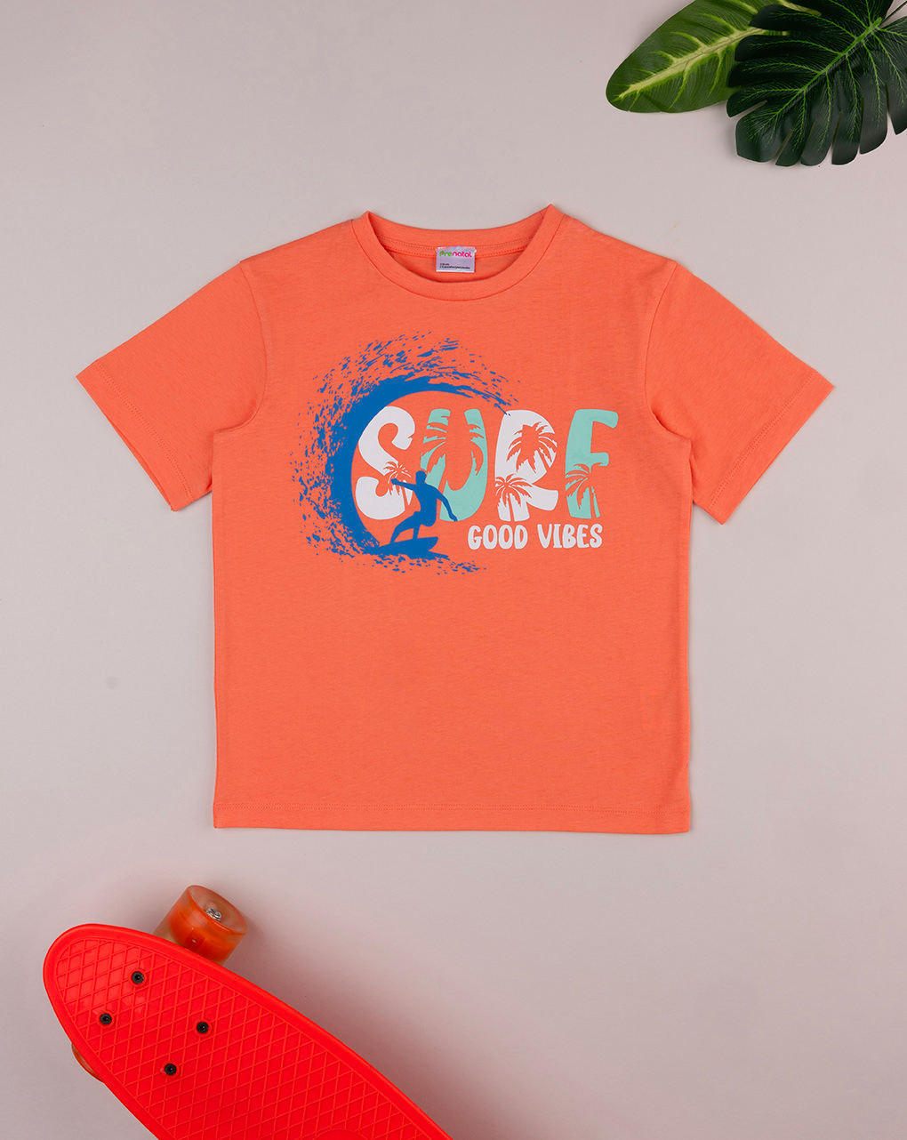 T-shirt bimbo arancione