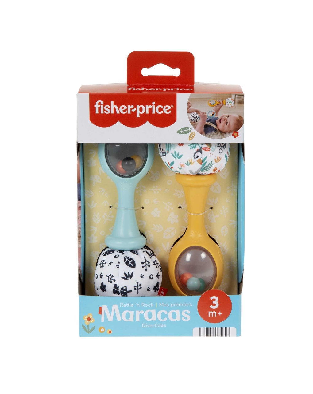 Maracas sonaglino scuoti e gioca - 3m+ - fisher price - Fisher-Price