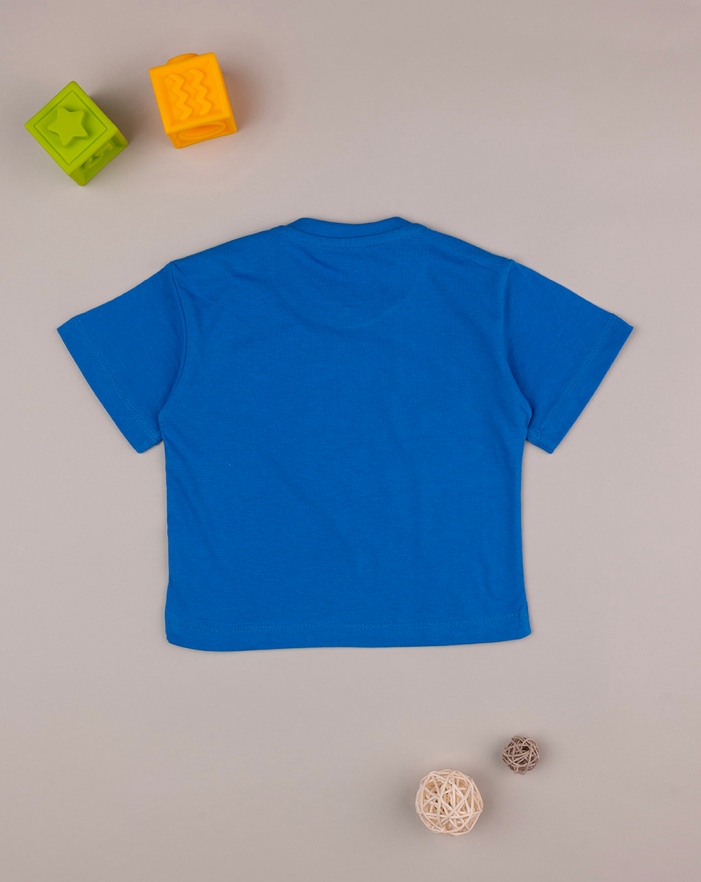 T-shirt blu maniche corte bimbo - Prénatal