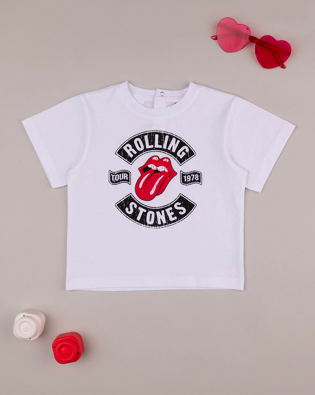 T-shirt bimbo "rolling stones" - Prénatal