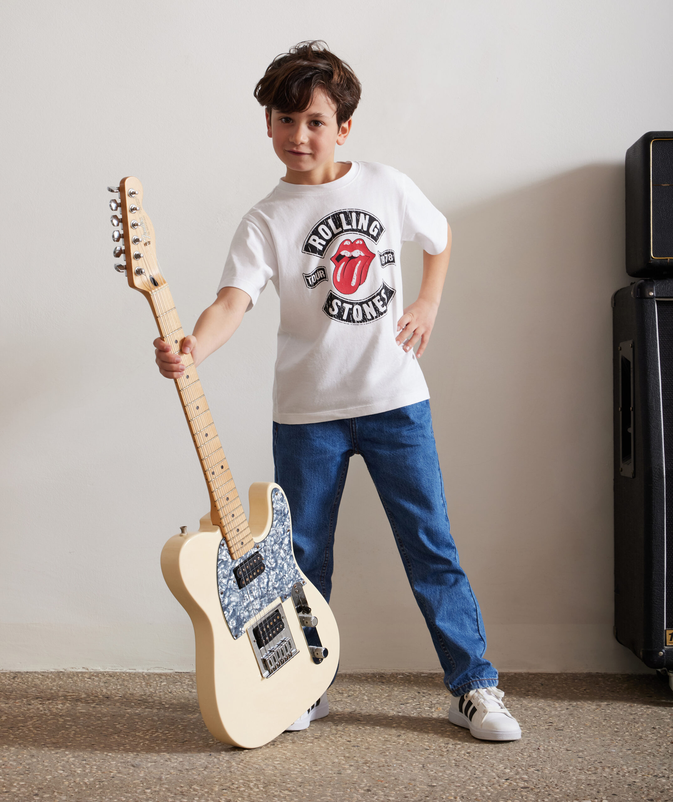 Maglietta rolling stones bambino on sale